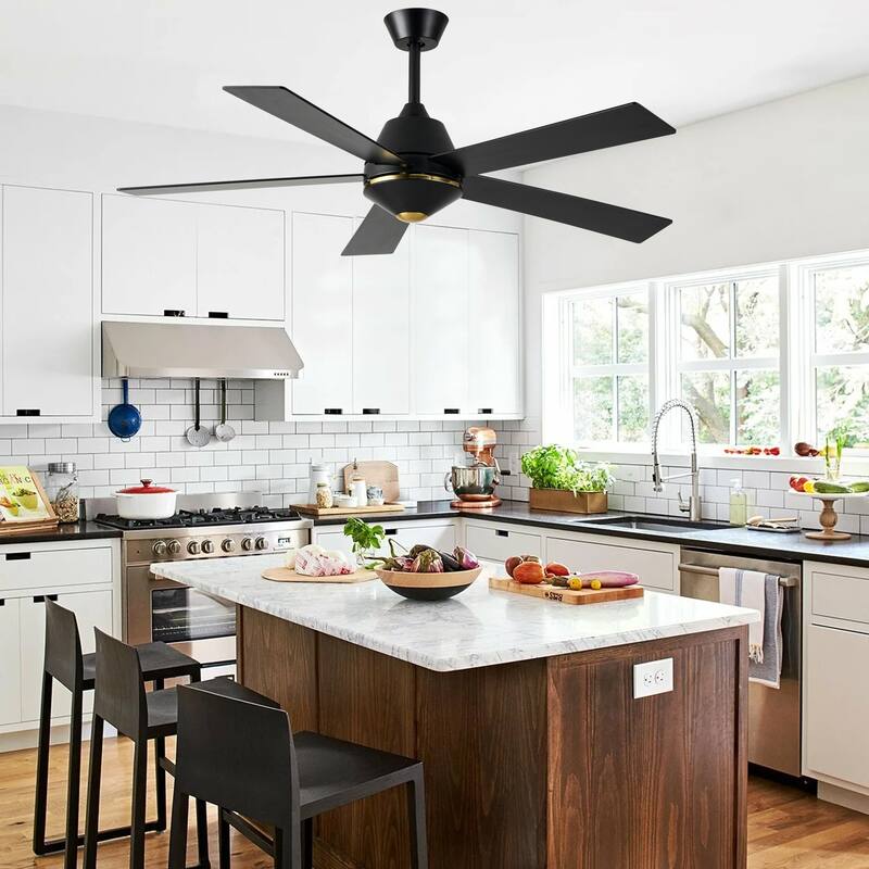Bella Depot 52" Modern Ceiling Fan 6-Speed Reversible Fan with Remote Control