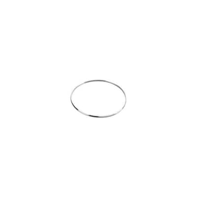 Curata 925 Sterling Silver 7" 2.5mm Thin Slip On Stackable Bangle Bracelet