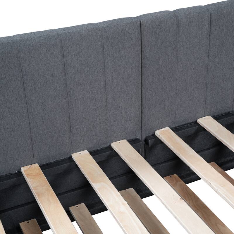 Twin Daybed Slat Sofa Bed with Trundle