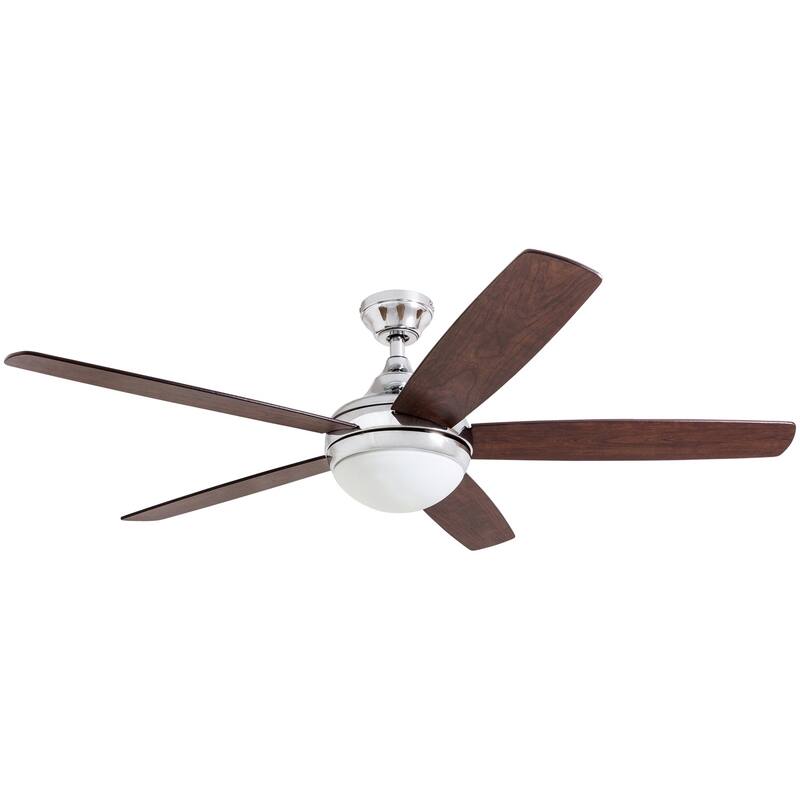 Copper Grove Mills 52-inch Modern Chrome Ceiling Fan with Remote