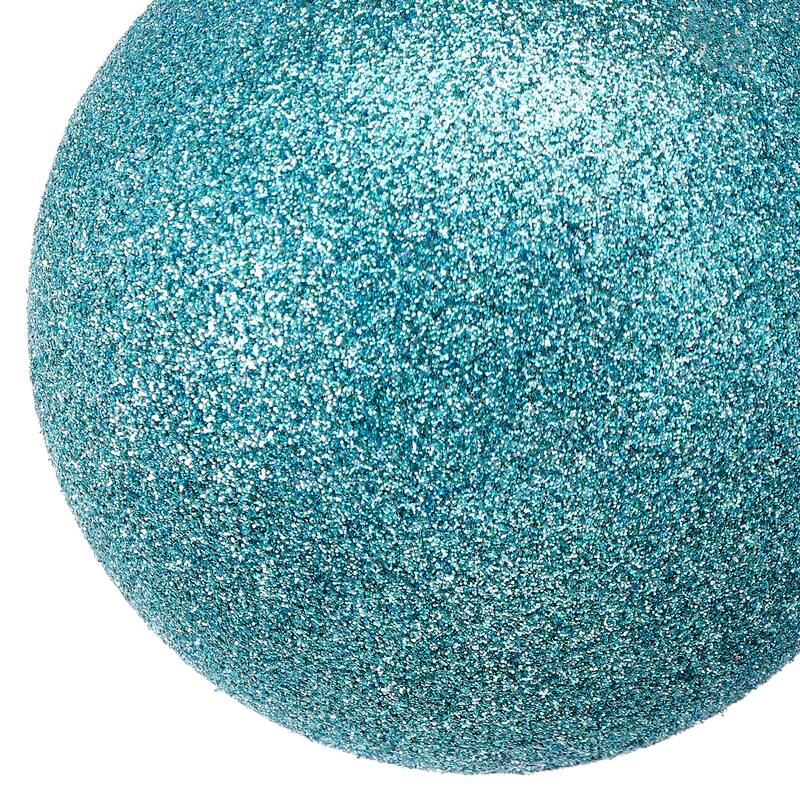 80mm Shatterproof Plastic Glitter Ball Set of 2