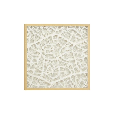 Abstract Shadow Box - White - Roche River Decor