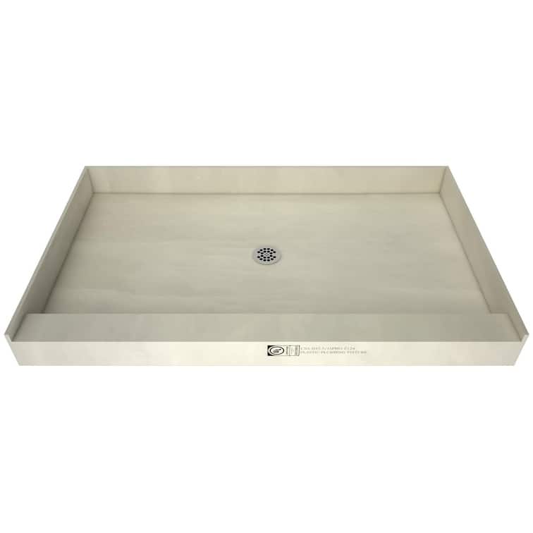 Tile Redi P3672CPVC Redi Base 72" x 36" Rectangular Shower Base with