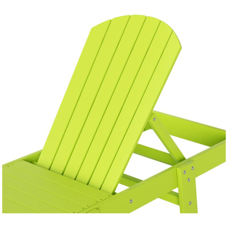 Altura Armless Poly Eco-Friendly All Weather Reclining Chaise Lounge (Set of 2)