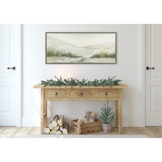 Kate and Laurel Sylvie Winter Landscape 6 Framed Canvas by Annie Quigley