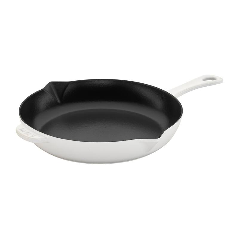STAUB Cast Iron 10-inch Fry Pan - White