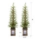 preview thumbnail 3 of 7, 2-Piece 4FT Instant Artificial Christmas Tree With Potted Stand