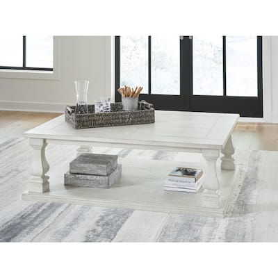 Signature Design by Ashley Arlendyne White Coffee Table - 54"W x 40"D x 18"H