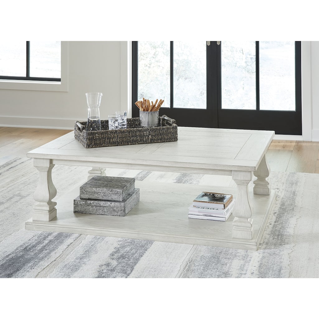 Signature Design by Ashley Arlendyne White Coffee Table - 54"W x 40"D x 18"H