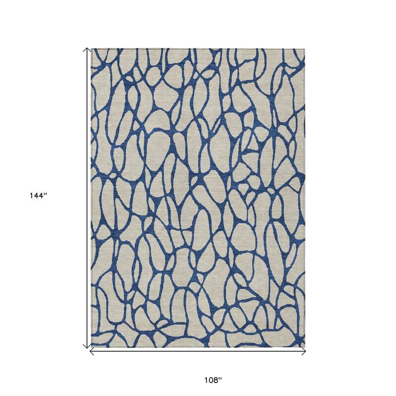 HomeRoots Geometric Transitional Rectangle Outdoor Rug