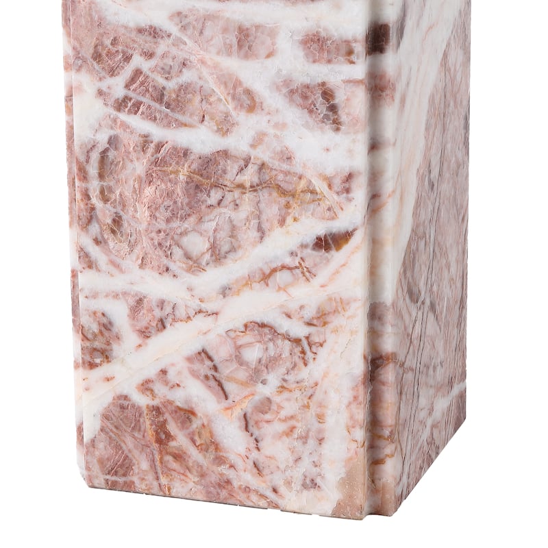 SAFAVIEH Couture Mackenzie Square Marble Table Lamp - 16"W x 16"D x 25"H