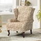preview thumbnail 1 of 119, 31" W Modern Upholstered Linen Wing Back Accent Chair with Rolled Arm