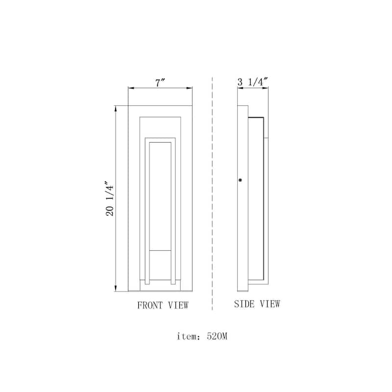 Z-Lite 520M-LED Keaton 21" Tall Marine Grade LED Wall Sconce