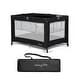 preview thumbnail 1 of 26, Dream On Me Zazzy Portable Playard with Bassinet Black