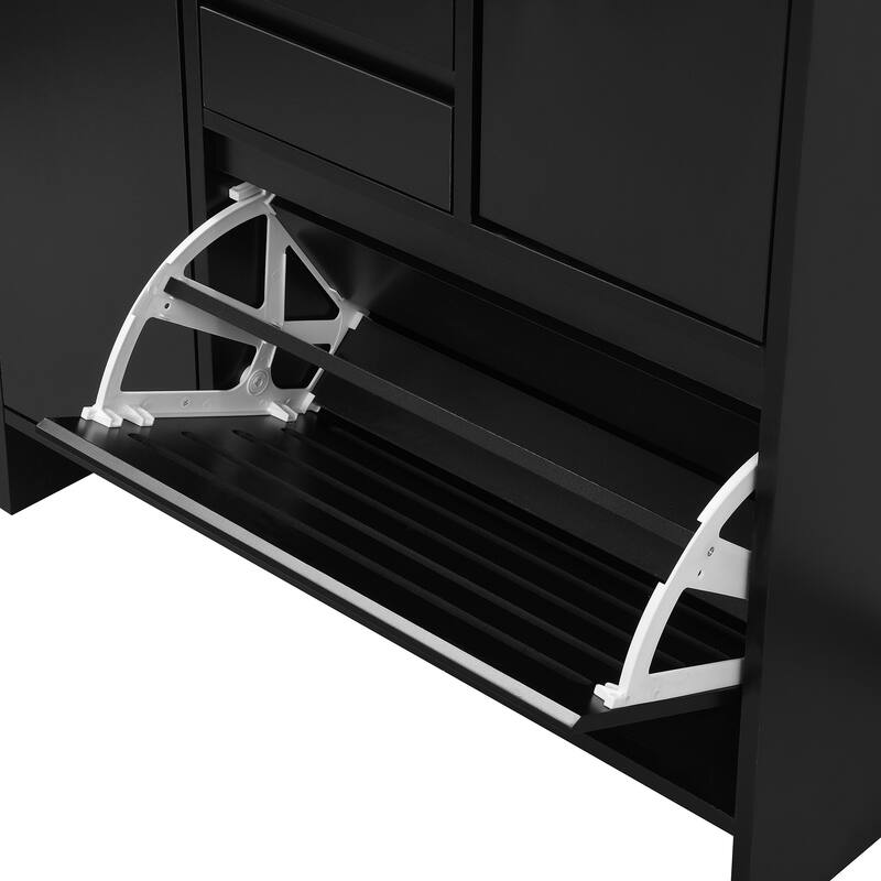 Shoe Storage Cabinet with Wall Cabinet, Breathable Flip Drawer Shoe Rack, Space-Saving Shoe Organizer Cabinet for Entryway