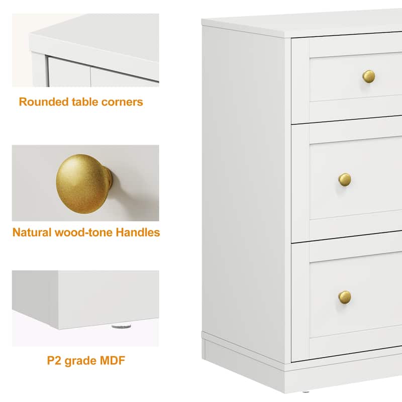 White 7-Drawer Dresser