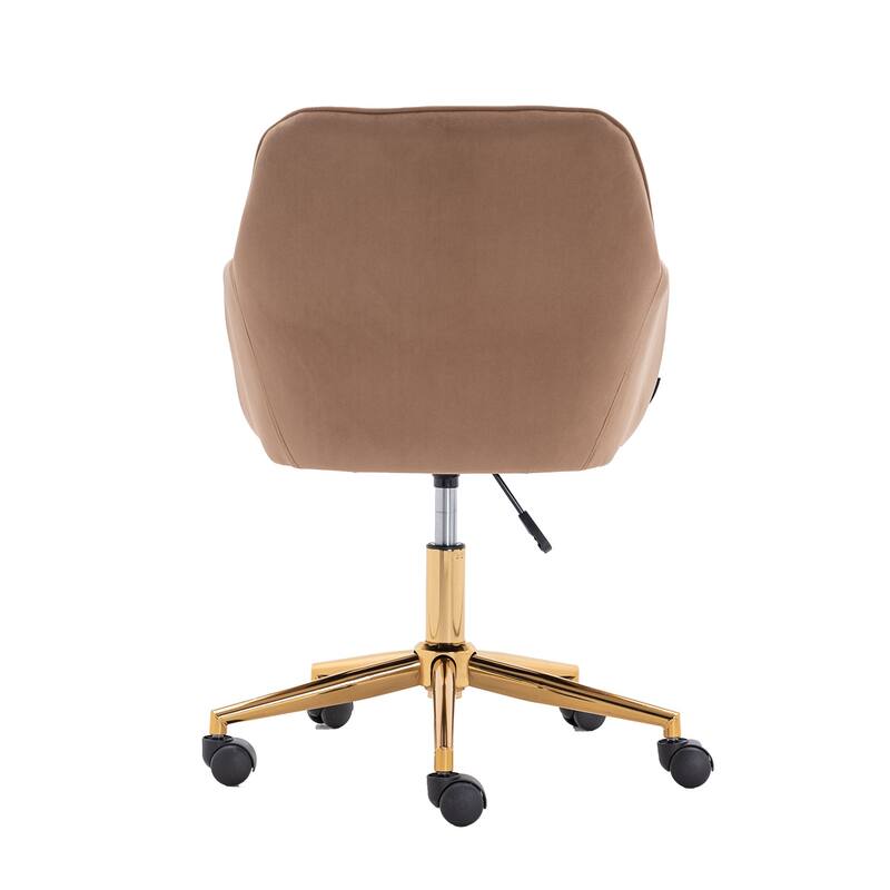 Velvet Adjustable Height Home Office Swivel Chair with Universal Wheel