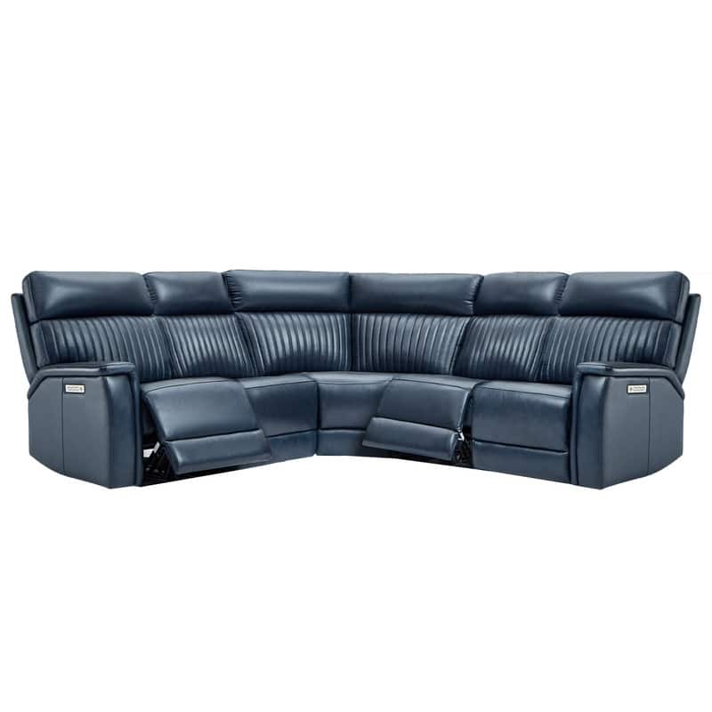 Cole 105" W Genuine Leather Power Reclining sectional sofa with USB&USB-C Port,power armlesschair