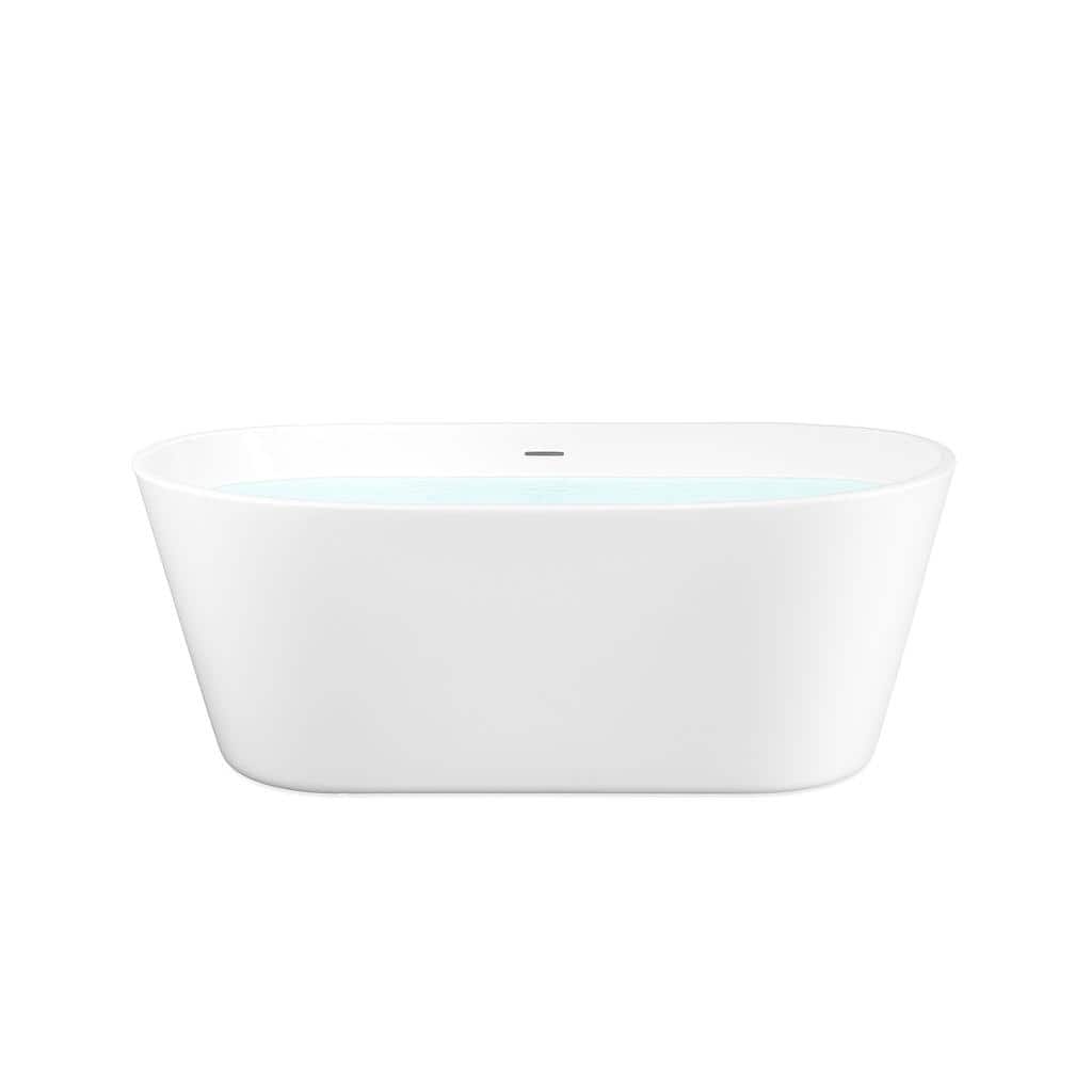 KBV 63'' x 31" Freestanding Soaking Acrylic Bathtub GTBT0023 - 63"