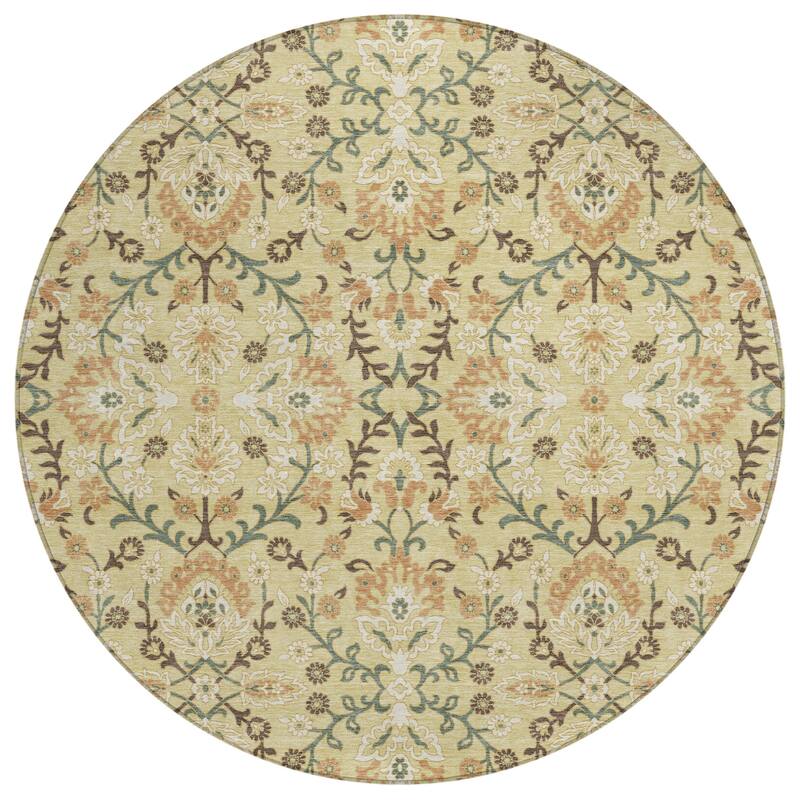 Machine Washable Indoor/ Outdoor Traditional Hartman Chantille Rug