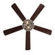preview thumbnail 7 of 14, River of Goods Olivia Oil Rubbed Bronze Finish/ Crystal 52-inch LED Ceiling Fan - 52"L x 52"W x 18.25"H - 52"L x 52"W x 18.25"H
