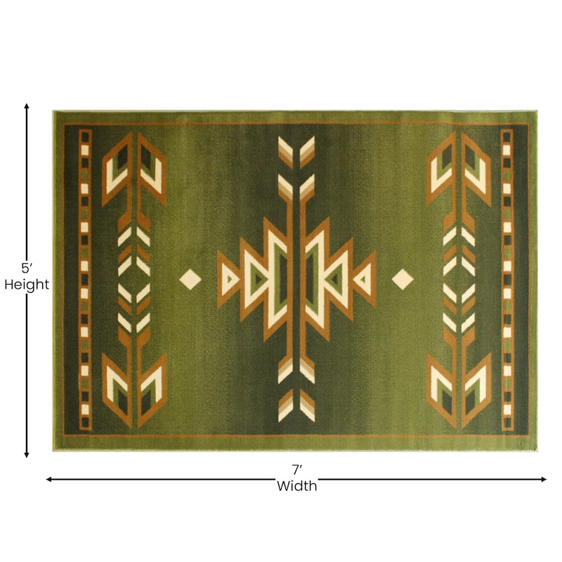 Multipurpose Southwestern Style Patterned Indoor Area Rug