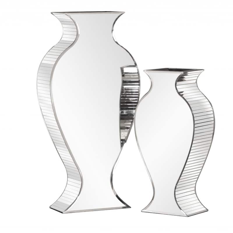 20-Inch Clear Cylinder Table Vase for Living Room and Bedroom Decor