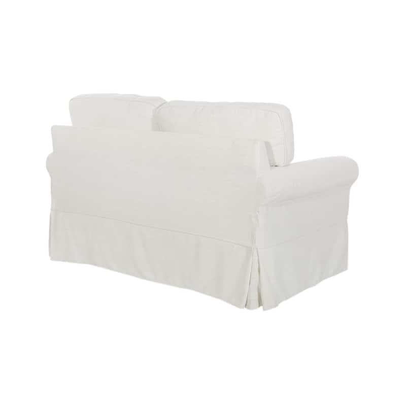 Porch & Den Zuni Mid-century Slipcover Loveseat