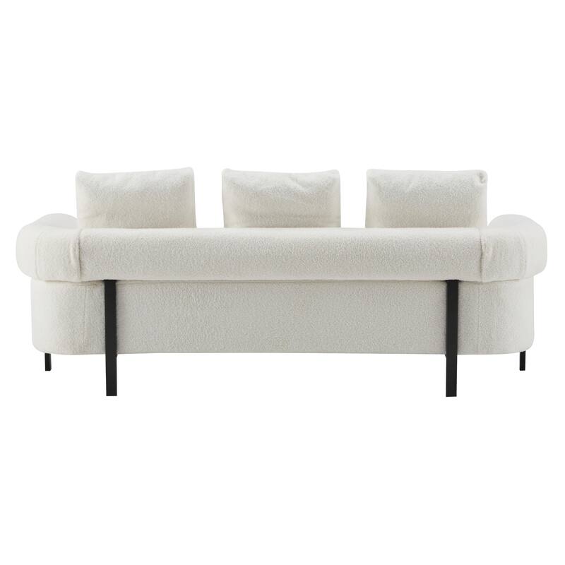 Roomfitters 78" Modern 3-Seater Sofa, Oversized Comfy Couch with 3 Plush Pillows for Living Room, Bedroom, Apartment