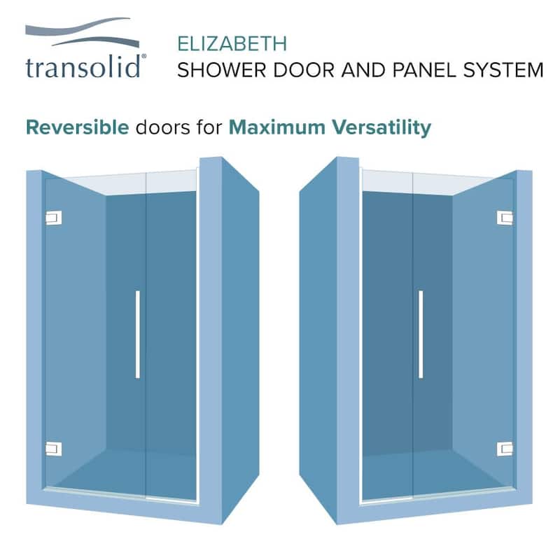 Transolid EHTB595297610C-BK Elizabeth 76" High x 59-1/2" Wide Hinged