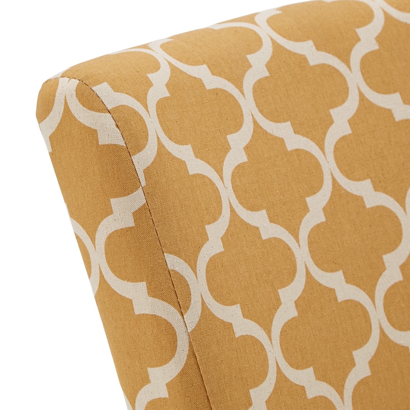 Catherine Moroccan Pattern Fabric Parsons Dining Chair (Set of 2) by iNSPIRE Q Bold