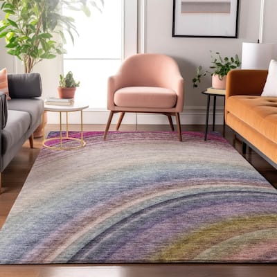Premium Washable Super Soft Contemporary Arches Mayfield Rug