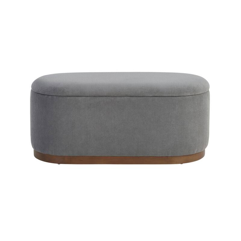 Lift Top Storage Bench Foam Cushioned Seat