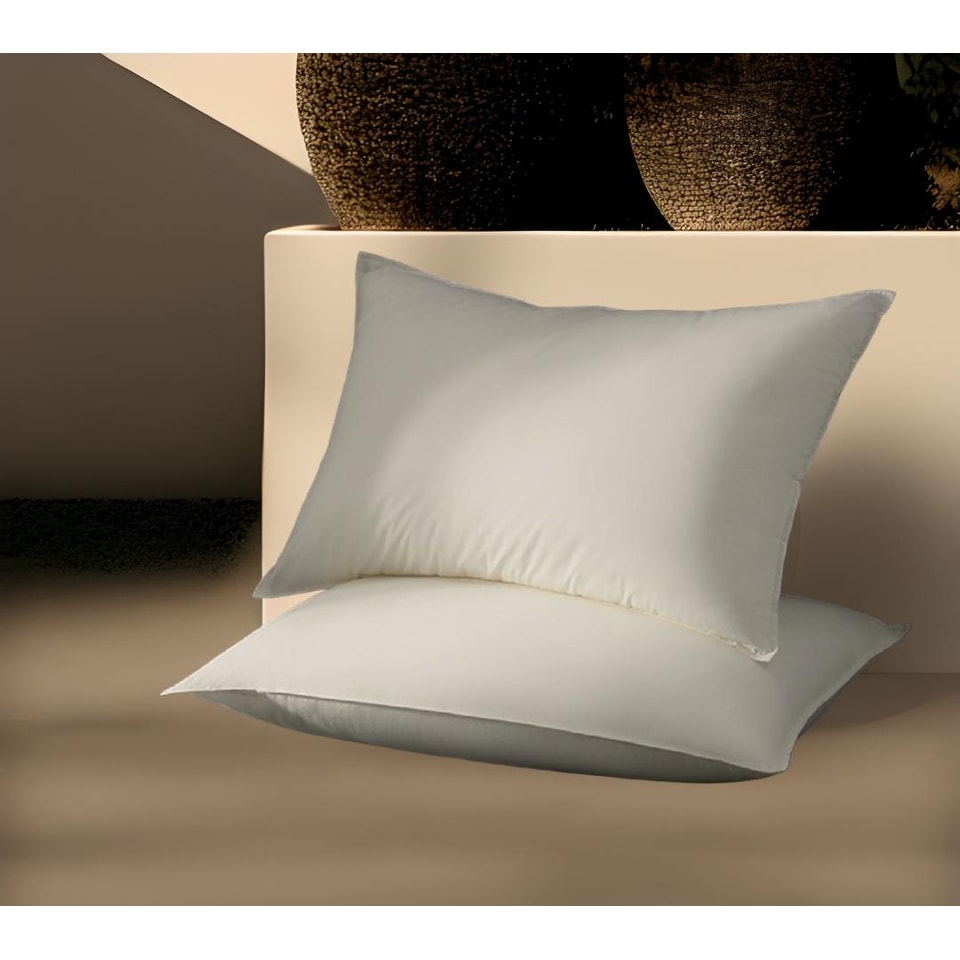 Down and Feather Compartment Pillow by Cozy Classics - White - On Sale -  Bed Bath & Beyond - 9064089