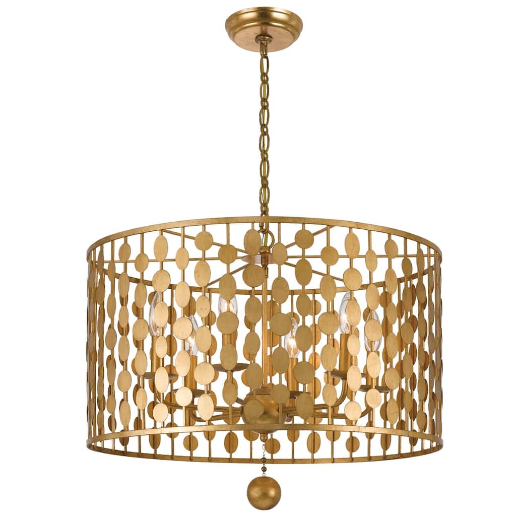 Crystorama Lighting Group Layla 6 Light 23-3/4" Wide Chandelier