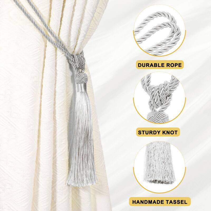 Handmade Elegant Curtain Tiebacks with Tassel