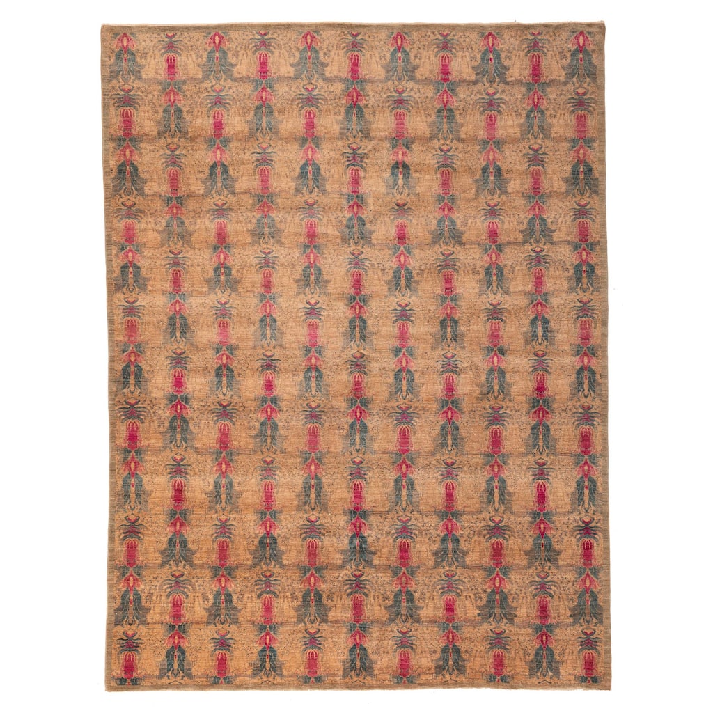 ECARPETGALLERY Hand-knotted Vibrance Brown Wool Rug - 9'1 x 12'1