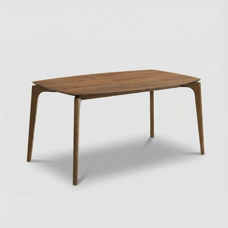 Furniture of America Lantel Mid-Century Modern Walnut 59-inch Wood Dining Table