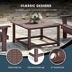 preview thumbnail 9 of 11, Laguna Outdoor Poly Adirondack 31" Square Coffee Table