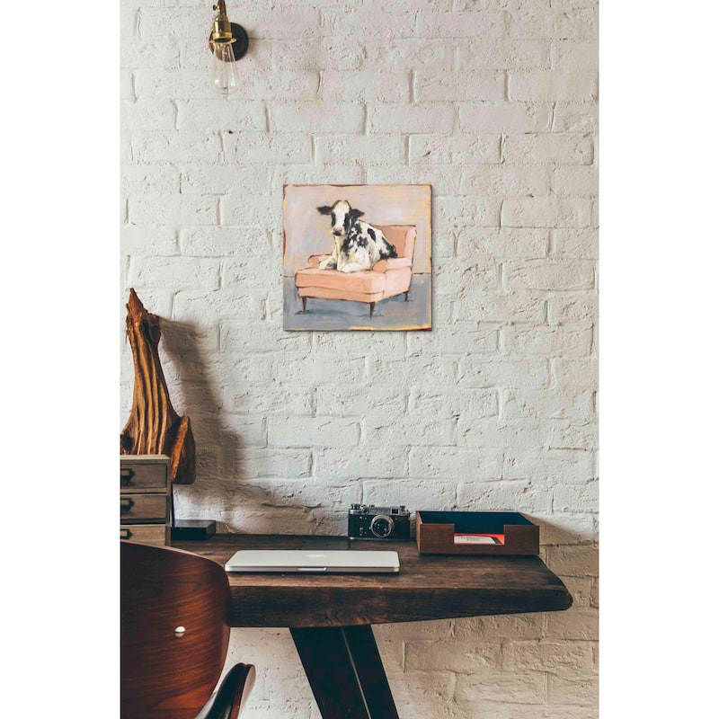 Epic Graffiti 'Moo-ving In II' by Ethan Harper, Canvas Wall Art