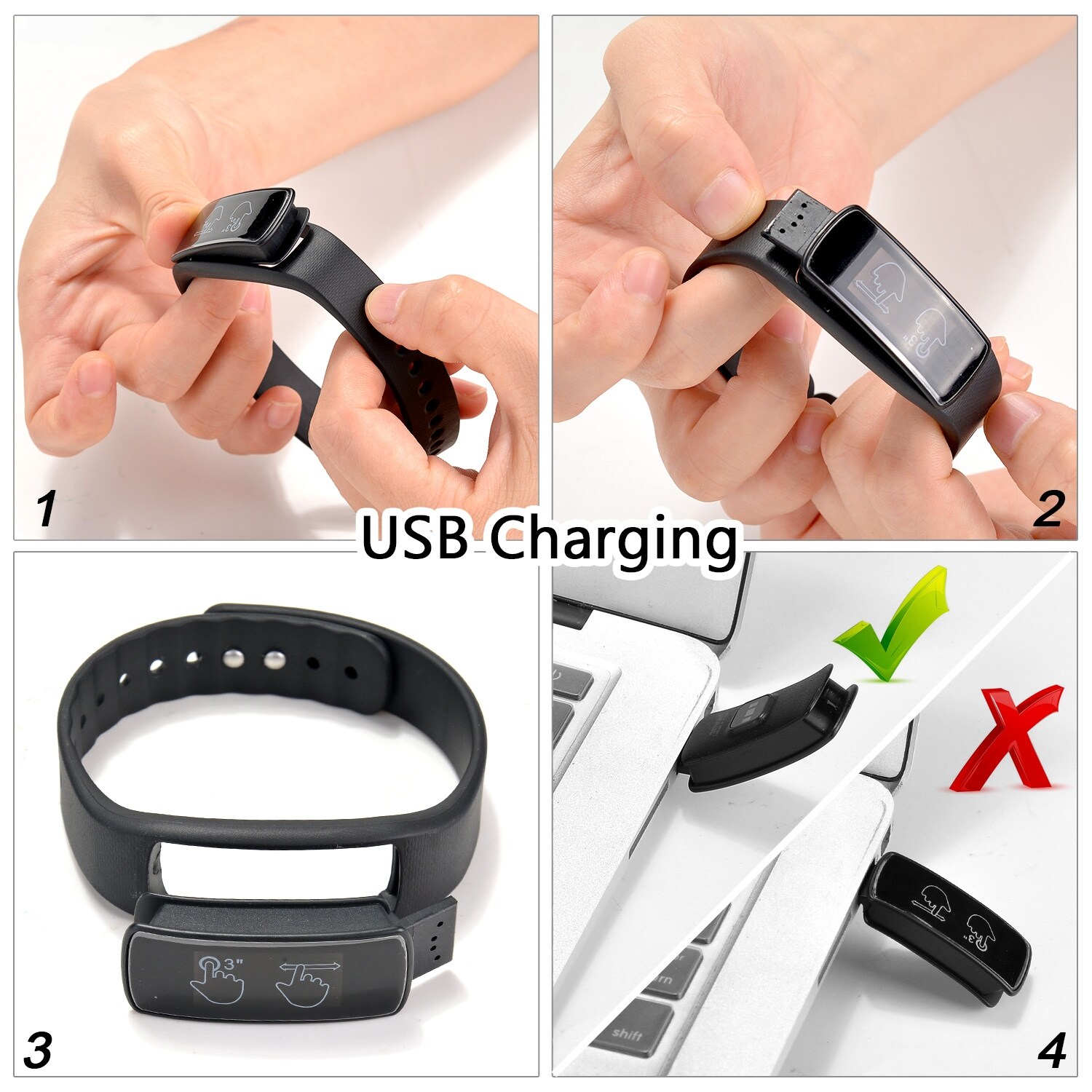 smart sports wristband activity fitness tracker ip67
