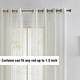 preview thumbnail 50 of 117, HLC.me 2 Piece Semi Sheer Voile Window Curtain Drapes Grommet Top Panels Bedroom, Living Room - Set of 2 panels