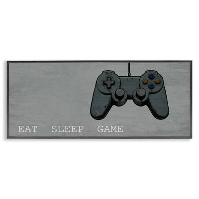 Stupell Eat Sleep Game Hobby Framed Giclee Art Design By Kim Allen