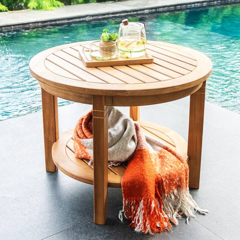 Cambridge Casual Camden Set of 5 Teak Outdoor Conversation Sets with Padded Woven Seats