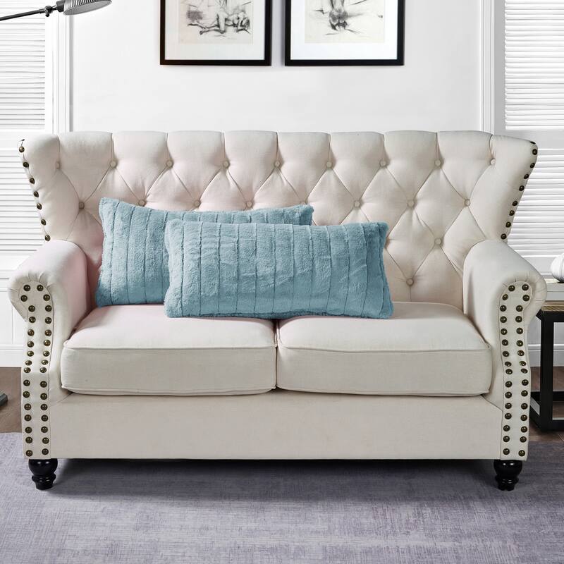 Serenta SuperMink Solid Color Throw Pillow Shell Cushion Cover Set - 14" x 26" - Arona - Set of 2