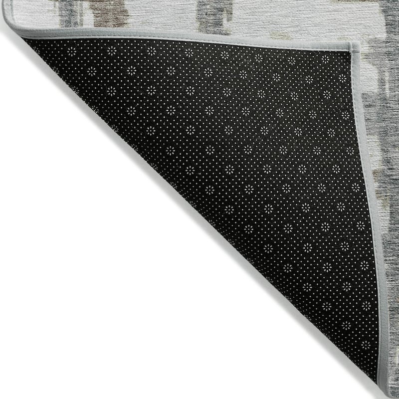 Machine Washable Indoor/ Outdoor Chantille Abstract Contemporary Rug