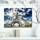 preview thumbnail 3 of 9, Magnificent Eiffel Tower View - Skyscape Photo Glossy Metal Wall Art