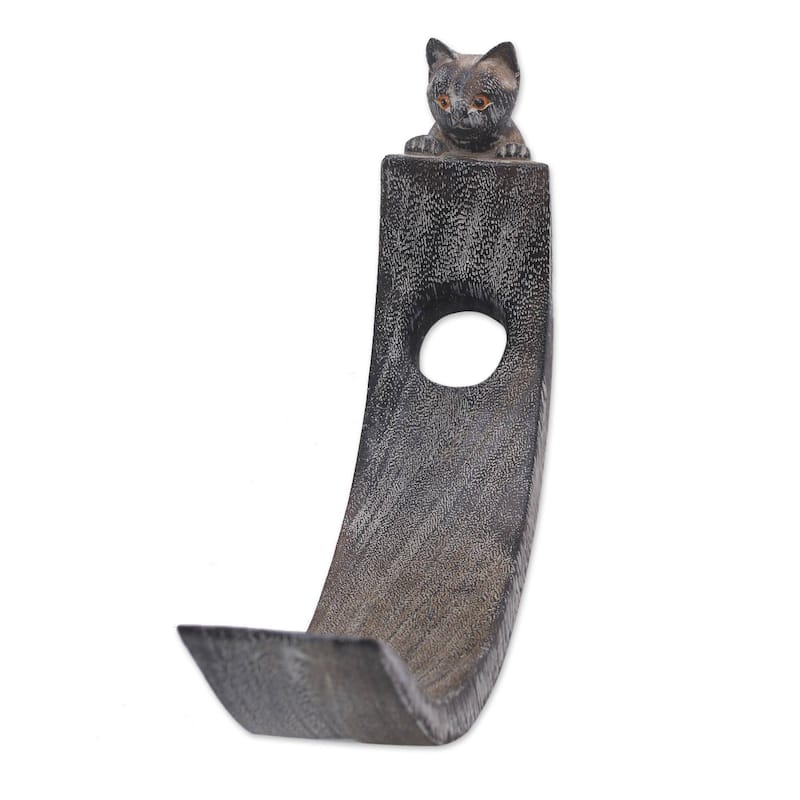 Handmade Wood bottle holder (indonesia)
