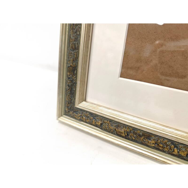 Solid Wood Picture Frame - Replaceable Canvas Art Frame with Organic Glass, Elegant Framed Wall Decor for Living Room