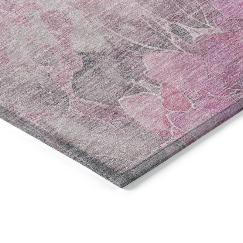 HomeRoots Floral Transitional Rectangle Outdoor Rug
